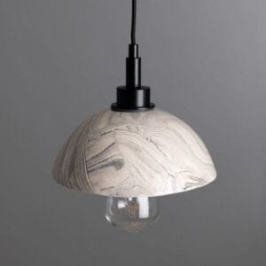 20cm Kingii Marbled Ceramic Dome Bathroom Pendant Light Ceramic Bathroom Pendant Lights Great Lighting UK Ltd